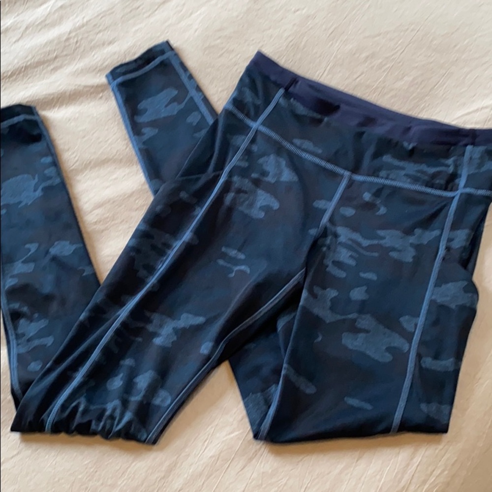 lululemon speed tight II in blue camo